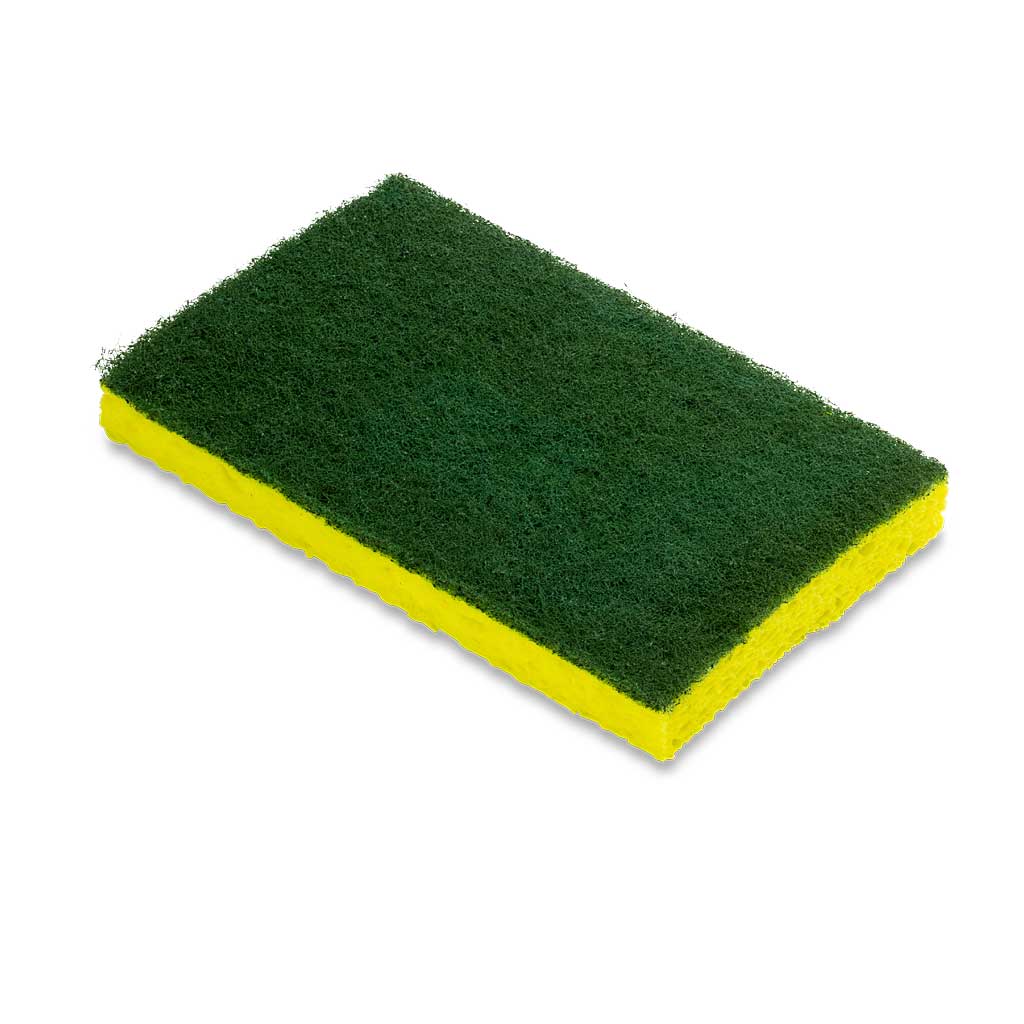 3M Sponge - 3 1/2&quot; x 6 1/4&quot; - Yellow/Green