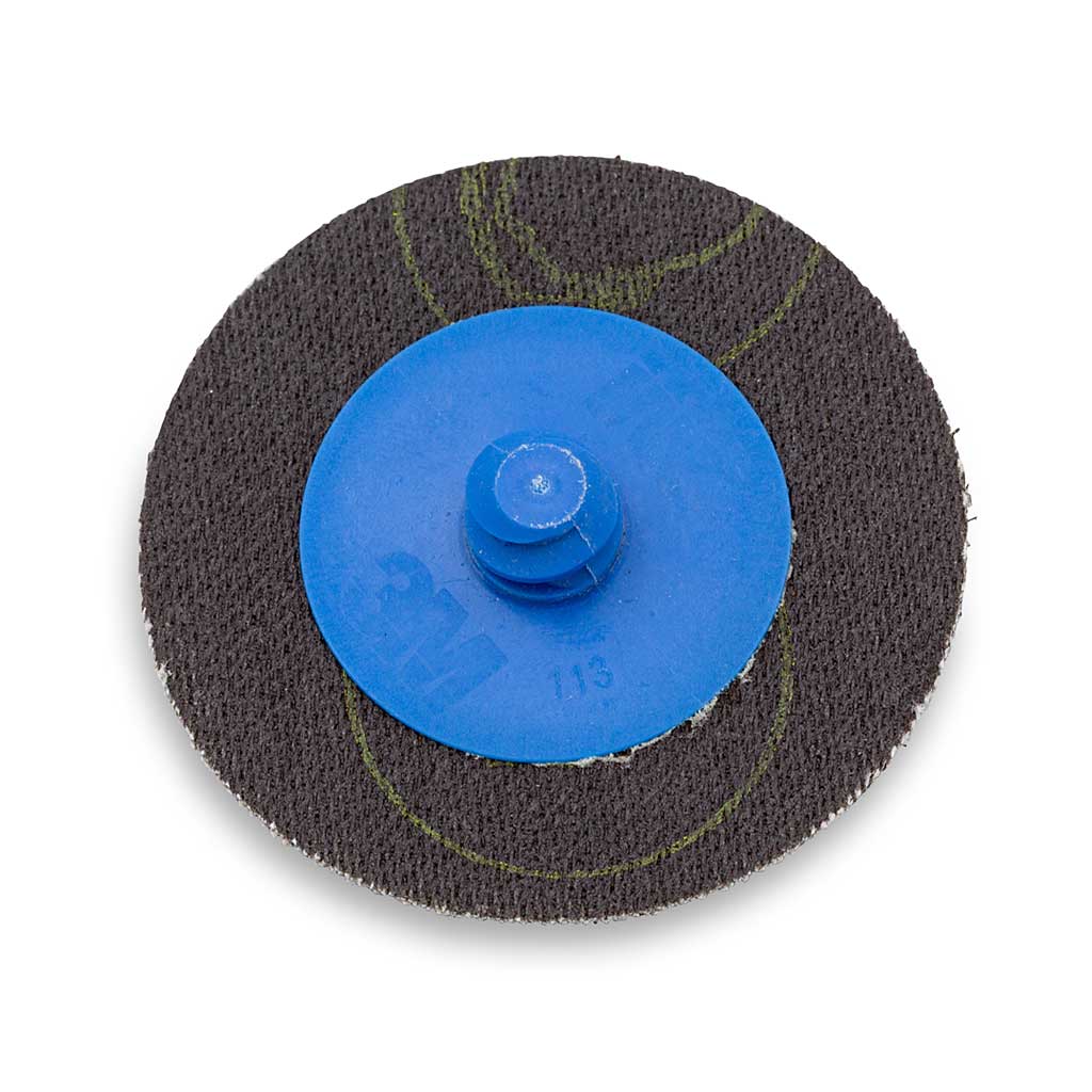 3M Roloc Disc, 1&quot; Green Plastic Button  50 grade